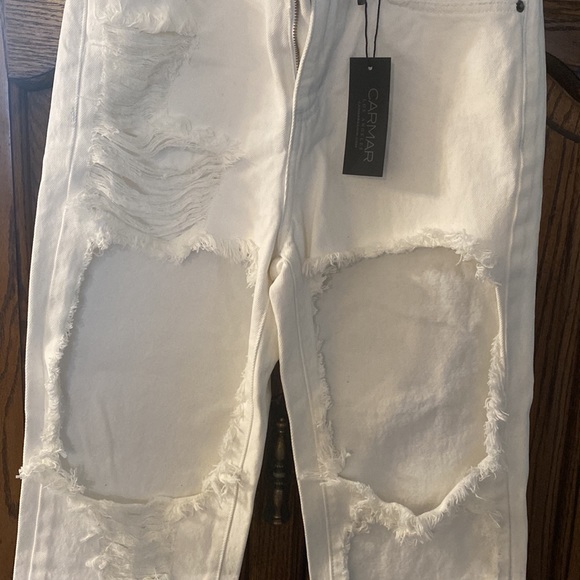 NWT!⭐️Carmar Hermia white jeans, Size 25 - Picture 6 of 6
